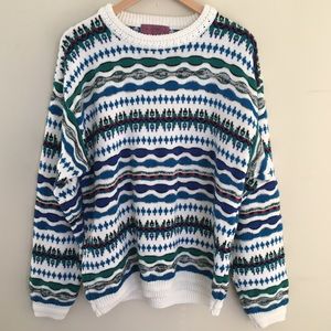 VTG Concrete Oversized Grandpa Sweater Size L